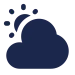Cloud Sun 2 SVG Icon
